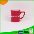 7oz glaze light red mug